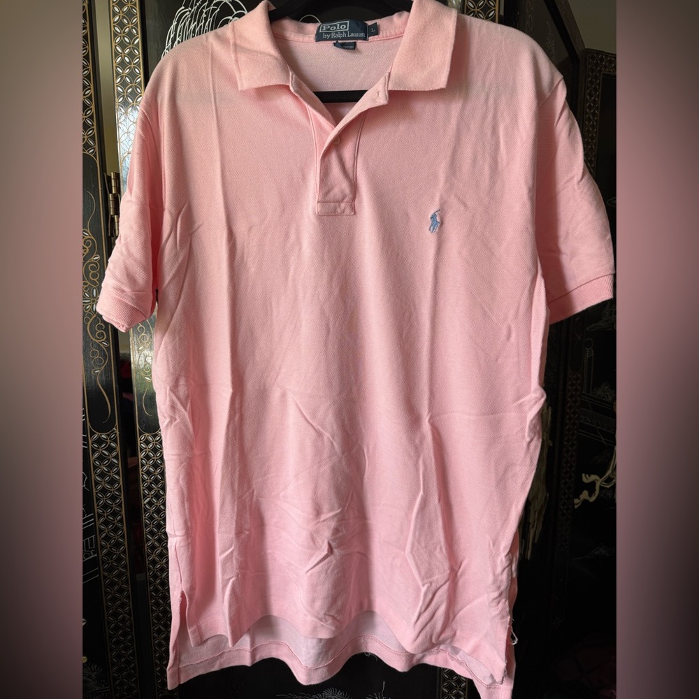 Ralph Lauren Pink Polo Classic Cotton Shirt
